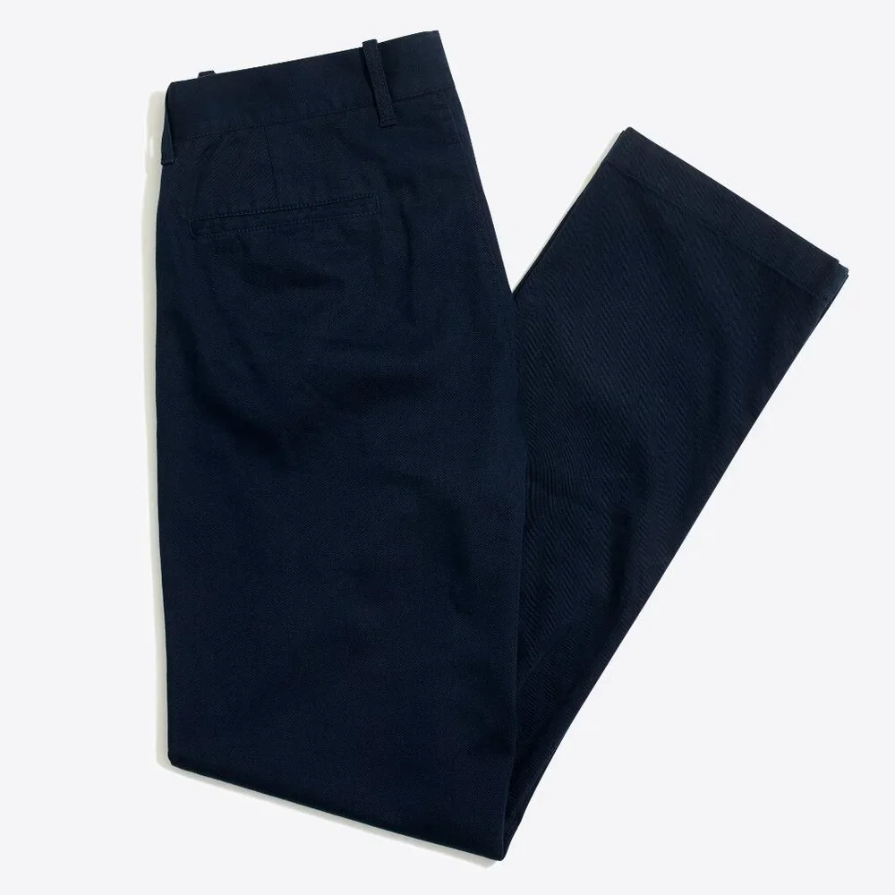 NWT Mens Size 38 38x32 J. Crew Navy Blue Straight Fit Flex Chino Pant NEW